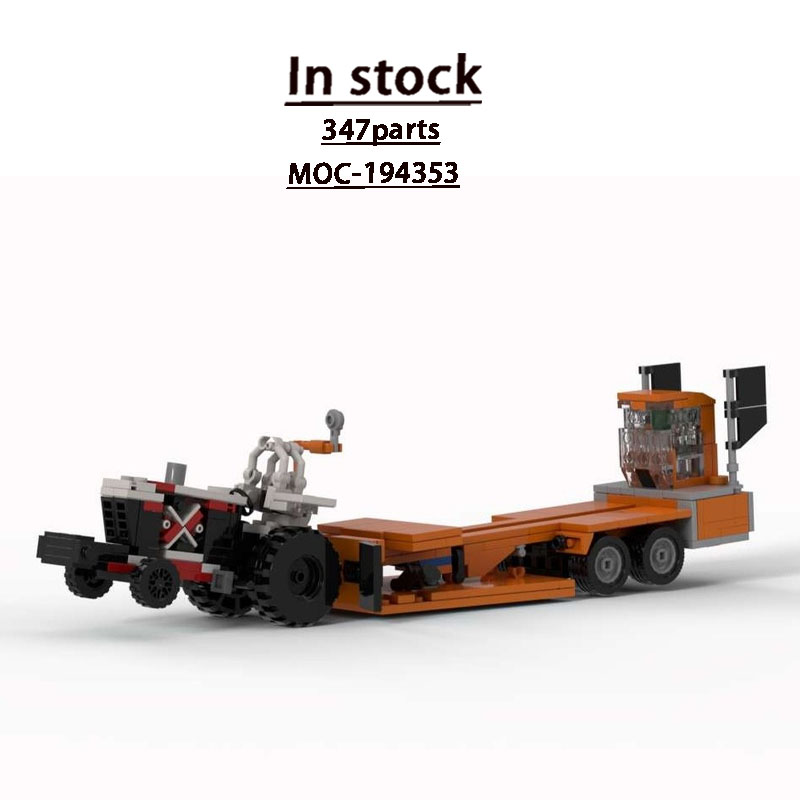 Urban Farming Model - MOC-194353 Urban Farm Tractor Pulling Cart