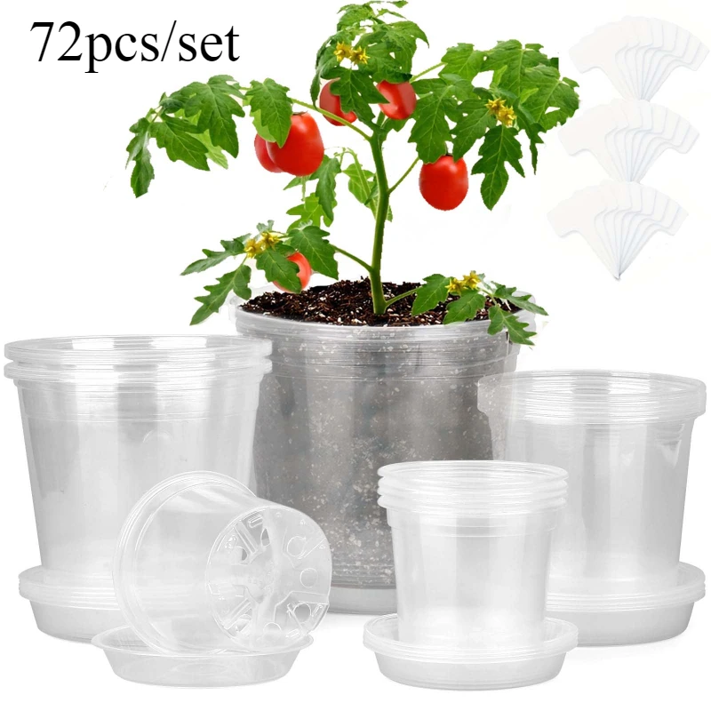 72pcs/set Clear Nursery Potspl - Net Pot 3 Inch review and price