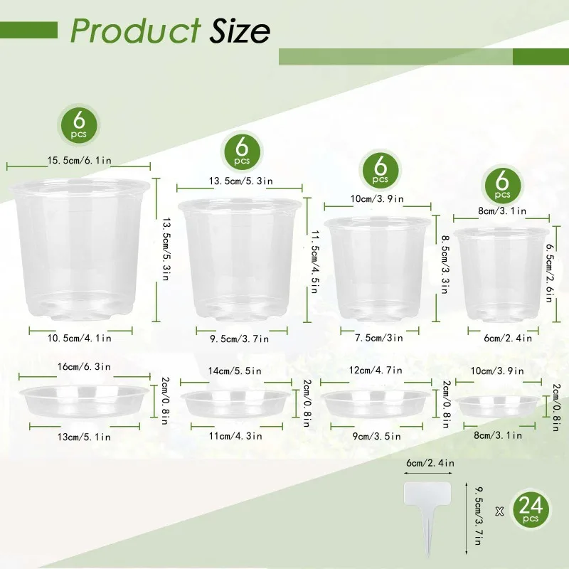 72pcs/set Clear Nursery Potspl - Net Pot 3 Inch review and price