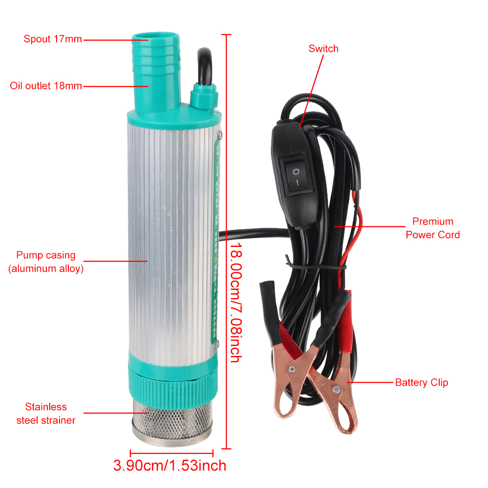 12V 30L/min Aluminum Alloy She - Water Pump Submersible Mini review and price