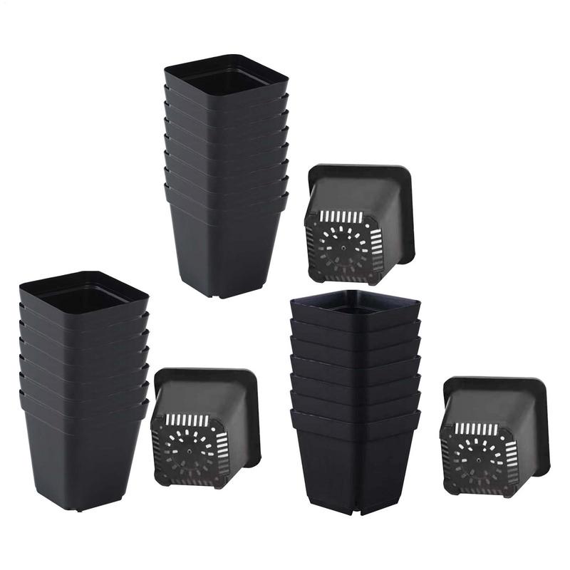 Seedling Pots 50Pcs Square Pla - Net Pot 3 Inch review and price
