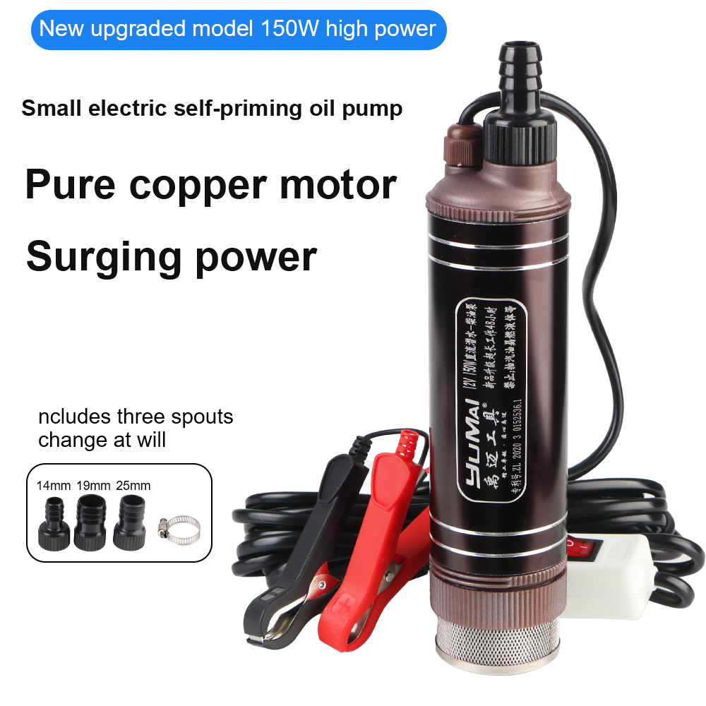 High Power Self-priming Oil Pu - Water Pump Submersible Mini review and price