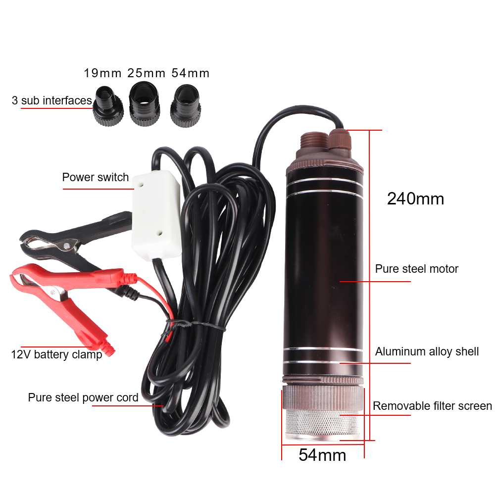 High Power Self-priming Oil Pu - Water Pump Submersible Mini review and price
