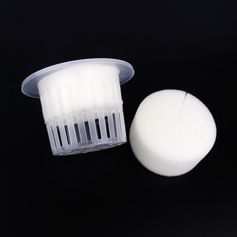 50pcs White Mesh Cup Sponge Ga - Net Pot 3 Inch review and price